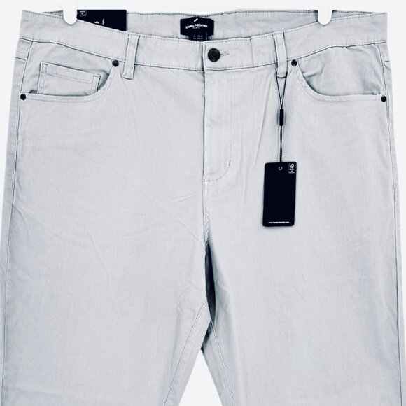 Daniel Hechter Paris Men's Regular Fit Stretch Light Grey Chino Pants 40x30 NWT - Picture 3 of 10